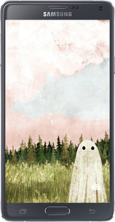 Силиконовый чехол Привидение для Samsung Galaxy Note 4 N910H - 6401u-64 изображение 