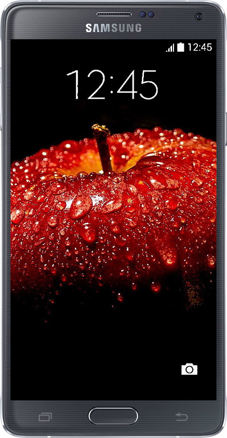 Силиконовый чехол Яблоко для Samsung Galaxy Note 4 N910H - 6022u-64 изображение 