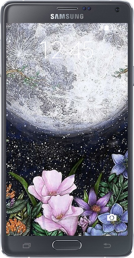 Силиконовый чехол Полночь в саду для Samsung Galaxy Note 4 N910H - 6259u-64 изображение 