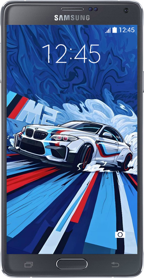Силіконовий чехол БМВ для Samsung Galaxy Note 4 N910H - 6292u-64 изображение 