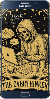 3D пластиковый матовый чехол The Overthinker для Samsung Galaxy Note 5 N920C - 6774m-127 изображение 