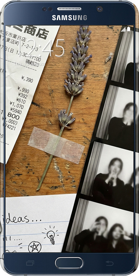 3D пластиковый глянцевый чехол Aesthetic Scrapbook Collage для Samsung Galaxy Note 5 N920C - 6773c-127 изображение 