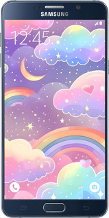 2D пластиковый чехол Облака и радуга для Samsung Galaxy Note 5 N920C - 6312t-127 изображение 