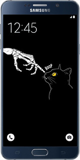 2D пластиковий чехол Кішка для Samsung Galaxy Note 5 N920C - 6505t-127 изображение 