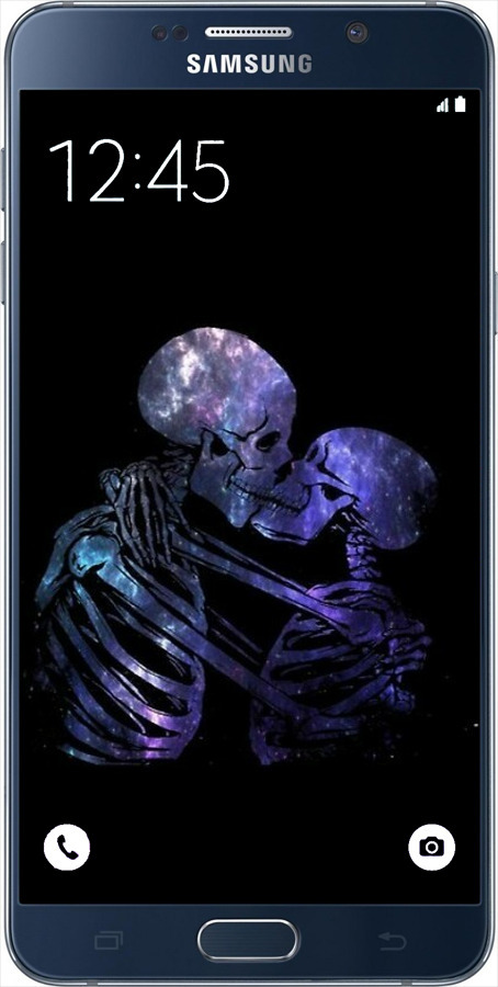 2D пластиковый чехол С изображением скелета для Samsung Galaxy Note 5 N920C - 6537t-127 изображение 