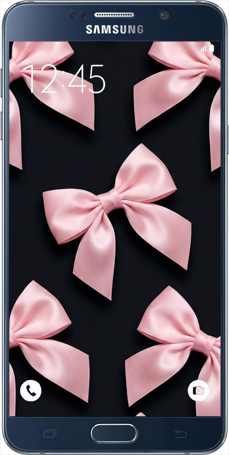 2D пластиковий чехол Coquette Ribbons Dark Coquette для Samsung Galaxy Note 5 N920C - 6767t-127 изображение 