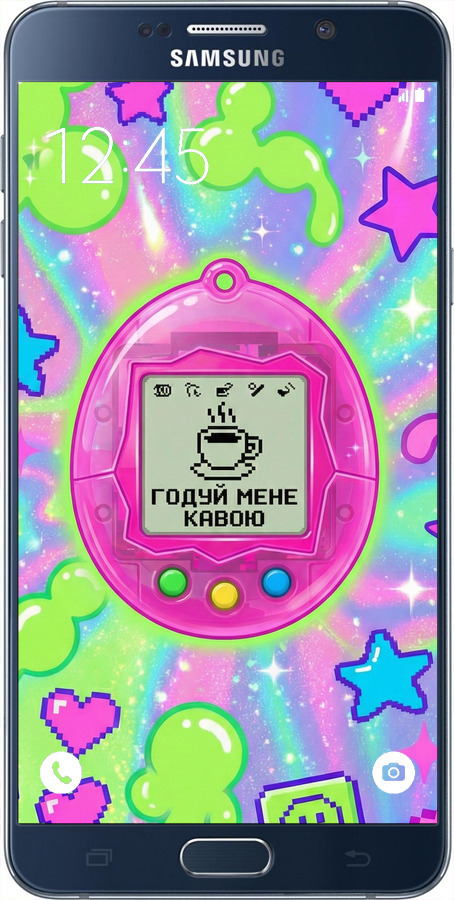 2D пластиковый чехол Y2K Aesthetic Retro Pet: Годуй мене кавою для Samsung Galaxy Note 5 N920C - 6784t-127 изображение 