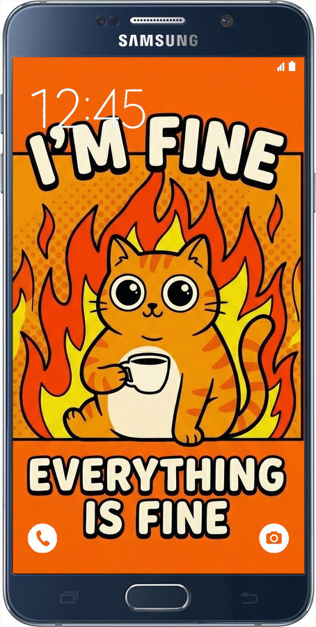 2D пластиковий чехол Funny Cat для Samsung Galaxy Note 5 N920C - 6786t-127 изображение 