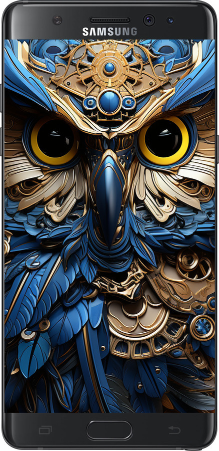 Силиконовый чехол Сова v2 для Samsung Galaxy Note 7 Duos N930F - 5649u-346 изображение 