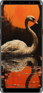 TPU чехол Лебедь для Samsung Galaxy Note 8 - 5964b-1020 изображение 