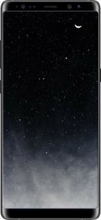 TPU чехол Сині хмари, Синій місяць для Samsung Galaxy Note 8 - 6396b-1020 изображение 