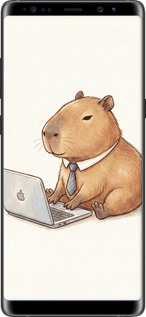 TPU чехол Funny Capybara CEO Working для Samsung Galaxy Note 8 - 6777b-1020 изображение 