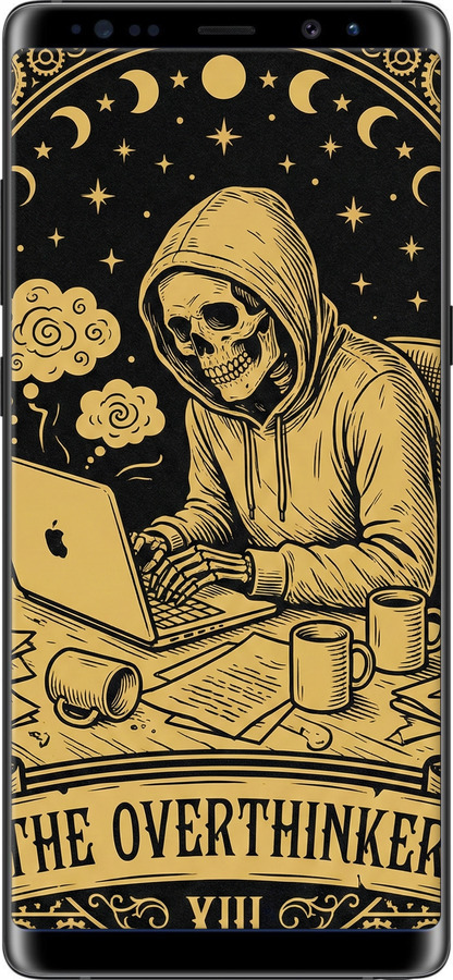 TPU чехол The Overthinker для Samsung Galaxy Note 8 - 6774b-1020 изображение 