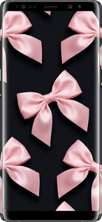 3D пластиковий матовий чехол Coquette Ribbons Dark Coquette для Samsung Galaxy Note 8 - 6767m-1020 изображение 