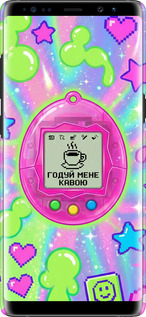3D пластиковый матовый чехол Y2K Aesthetic Retro Pet: Годуй мене кавою для Samsung Galaxy Note 8 - 6784m-1020 изображение 