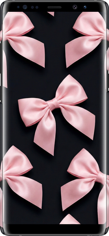 3D пластиковий матовий чехол Coquette Ribbons Dark Coquette для Samsung Galaxy Note 8 - 6767m-1020 изображение 