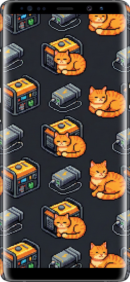 3D пластиковий матовий чехол Autonomous Zone для Samsung Galaxy Note 8 - 6771m-1020 изображение 