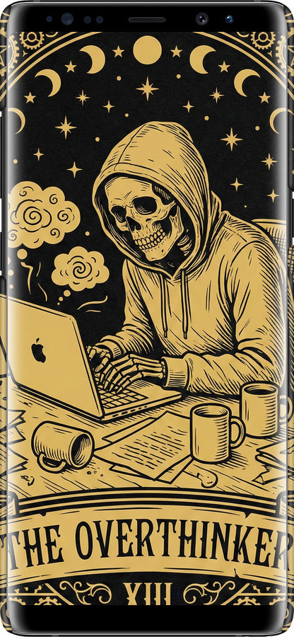 3D пластиковый матовый чехол The Overthinker для Samsung Galaxy Note 8 - 6774m-1020 изображение 