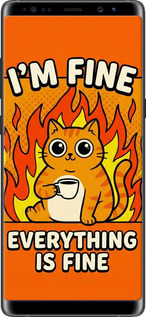 2D пластиковый чехол Funny Cat для Samsung Galaxy Note 8 - 6786t-1020 изображение 