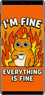 TPU чехол Funny Cat для Samsung Galaxy Note 9 N960F - 6786b-1512 изображение 