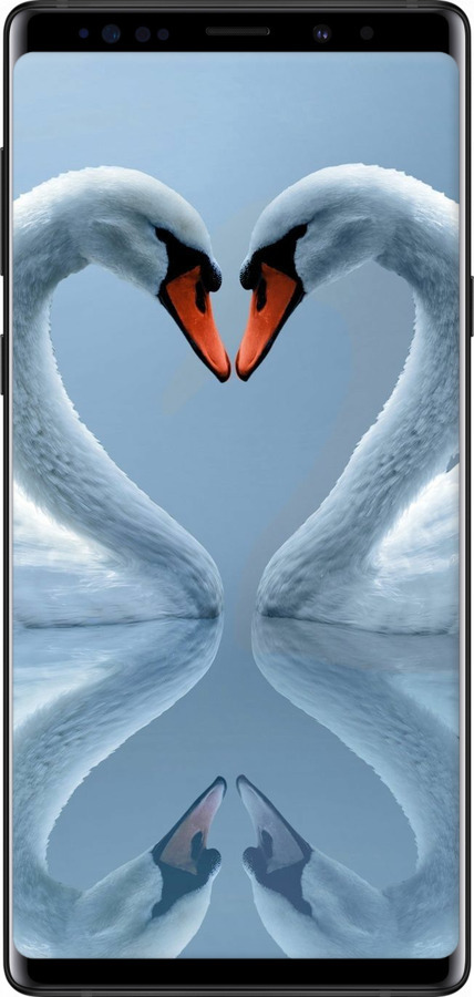 TPU чехол Лебеді для Samsung Galaxy Note 9 N960F - 6007b-1512 изображение 