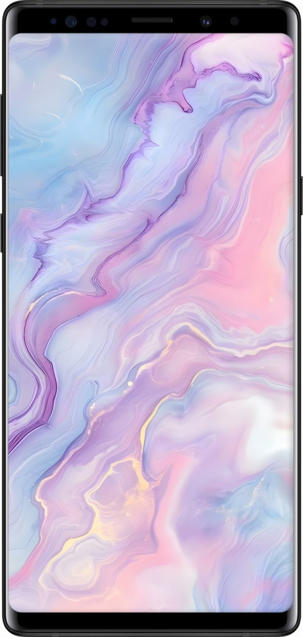 2D пластиковый чехол Нежный мрамор для Samsung Galaxy Note 9 N960F - 6310t-1512 изображение 