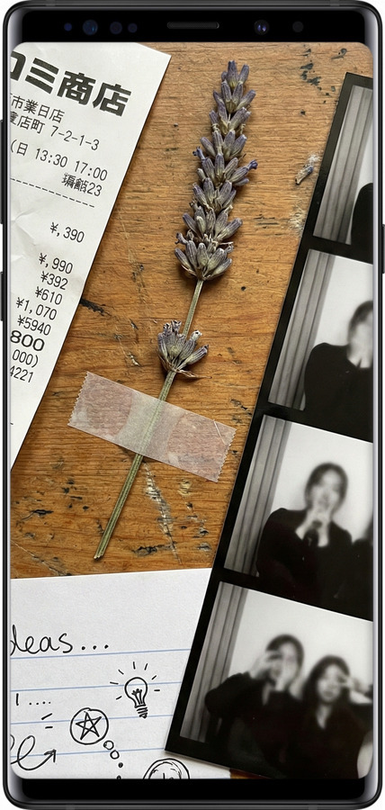 Силиконовый чехол Aesthetic Scrapbook Collage для Samsung Galaxy Note 9 N960F - 6773u-1512 изображение 