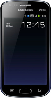 3D пластиковий глянцевий чехол Градієнт у темно-синьому стилі для Samsung Galaxy S Duos s7562 - 6542c-84 изображение 