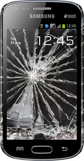 3D пластиковий глянцевий чехол Glass для Samsung Galaxy S Duos s7562 - 6608c-84 изображение 