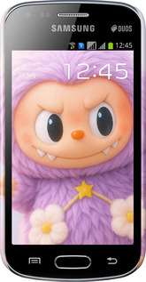 3D пластиковий глянцевий чехол Лабубу для Samsung Galaxy S Duos s7562 - 6708c-84 изображение 