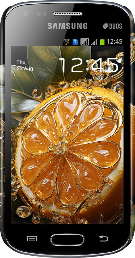 3D пластиковый глянцевый чехол Лимон для Samsung Galaxy S Duos s7562 - 5647c-84 изображение 
