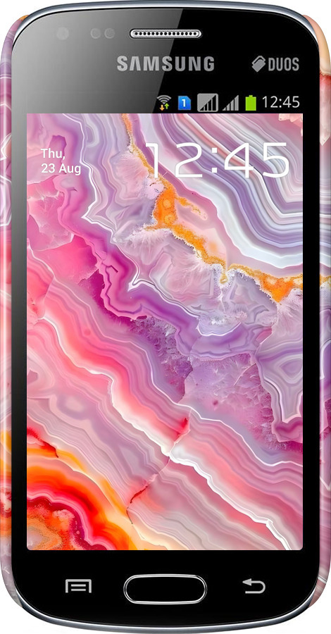 3D пластиковый глянцевый чехол Мрамор 2 для Samsung Galaxy S Duos s7562 - 6307c-84 изображение 