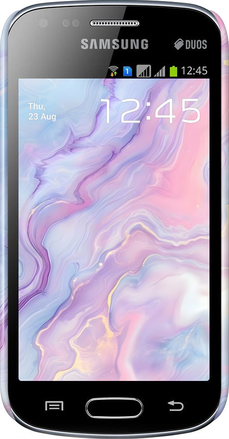 3D пластиковый глянцевый чехол Нежный мрамор для Samsung Galaxy S Duos s7562 - 6310c-84 изображение 