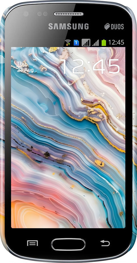 3D пластиковый глянцевый чехол Мрамор красивый для Samsung Galaxy S Duos s7562 - 6376c-84 изображение 