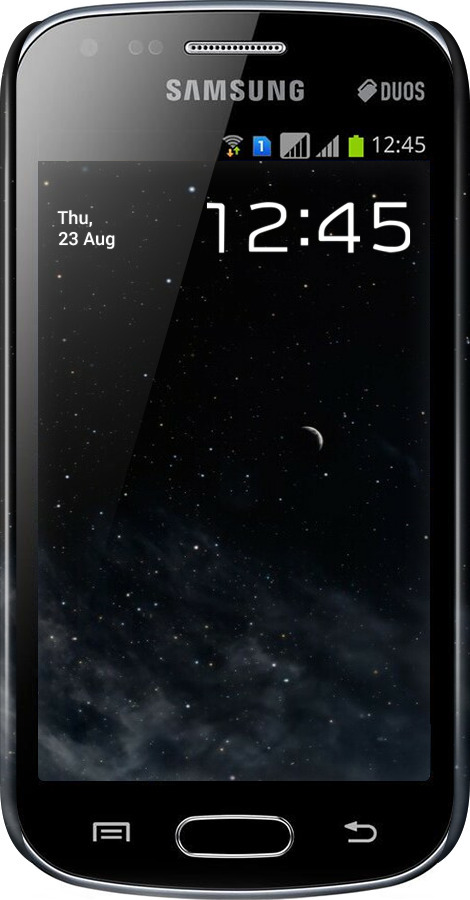 3D пластиковий глянцевий чехол Нічне небо для Samsung Galaxy S Duos s7562 - 6451c-84 изображение 