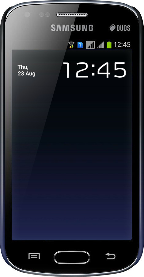 3D пластиковий глянцевий чехол Градієнт у темно-синьому стилі для Samsung Galaxy S Duos s7562 - 6542c-84 изображение 