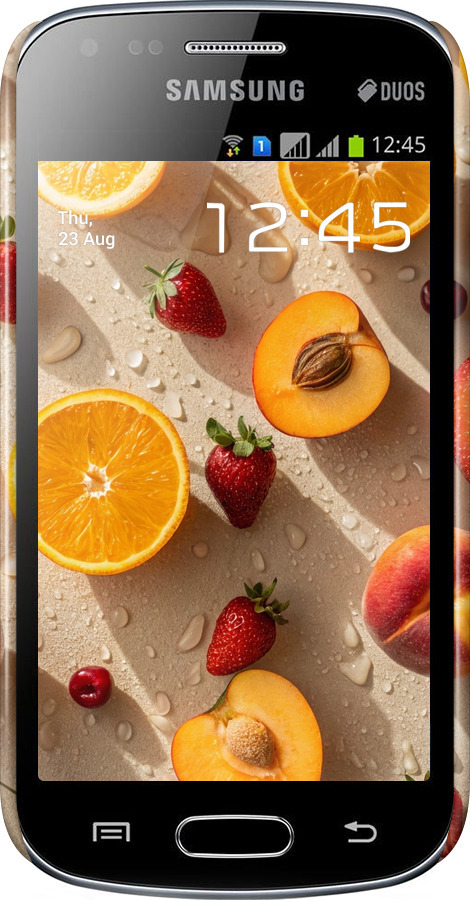 3D пластиковий глянцевий чехол Фрукти 3 для Samsung Galaxy S Duos s7562 - 6703c-84 изображение 