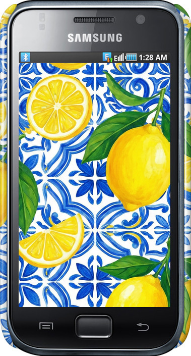 3D пластиковий глянцевий чехол Grocery Girl Italian Summer для Samsung Galaxy S i9000 - 6766c-77 изображение 