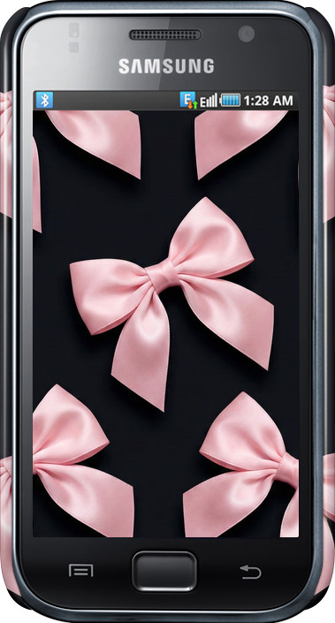 3D пластиковий глянцевий чехол Coquette Ribbons Dark Coquette для Samsung Galaxy S i9000 - 6767c-77 изображение 