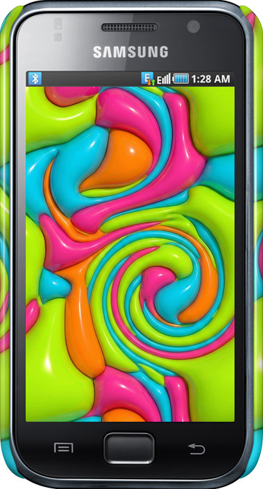 3D пластиковий глянцевий чехол Y2K Jelly Dream для Samsung Galaxy S i9000 - 6780c-77 изображение 