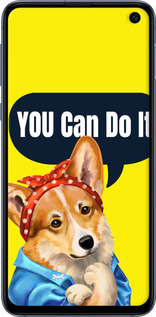 TPU чехол чехол с корги You Can Do It для Samsung Galaxy S10e - 6184b-1646 изображение 