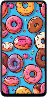 TPU чехол Пончики для Samsung Galaxy S10e - 6318b-1646 изображение 