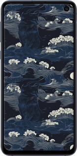 TPU чехол Морская тематика в стиле арт-деко для Samsung Galaxy S10e - 6520b-1646 изображение 