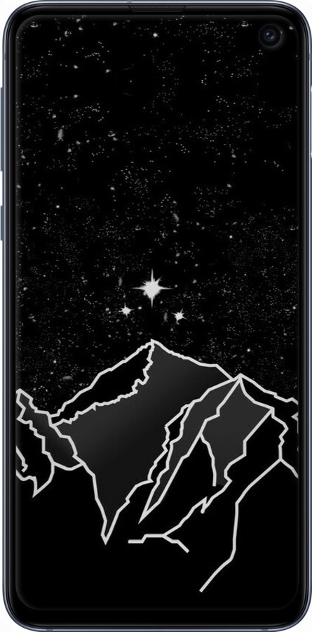 TPU чехол Мінімалістичний гірський краєвид для Samsung Galaxy S10e - 6438b-1646 изображение 