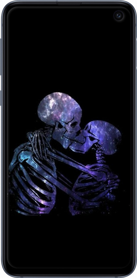 TPU чехол С изображением скелета для Samsung Galaxy S10e - 6537b-1646 изображение 