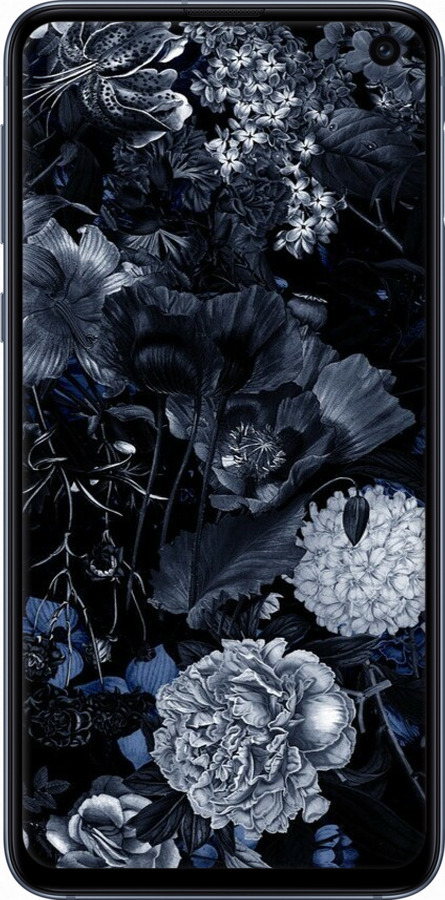 TPU чехол Абстрактный цветочный рисунок в синих тонах для Samsung Galaxy S10e - 6539b-1646 изображение 