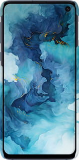 3D пластиковый матовый чехол Акварель для Samsung Galaxy S10e - 6320m-1646 изображение 