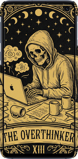 3D пластиковый матовый чехол The Overthinker для Samsung Galaxy S10e - 6774m-1646 изображение 