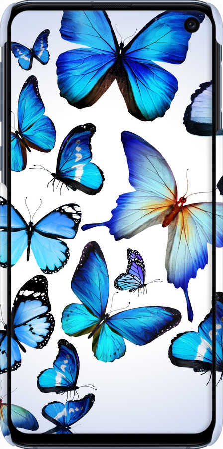 3D пластиковий матовий чехол Метелики для Samsung Galaxy S10e - 6023m-1646 изображение 