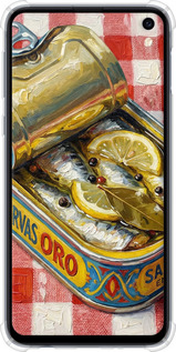 Силикон с усиленными углами чехол Vintage Sardine Tin Phone для Samsung Galaxy S10e - 6772sp-1646 изображение 